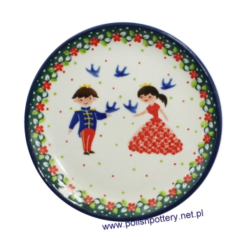 Talerz deserowy Ø15,5cm dek. U4996X Księżniczka i Książe